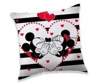 Pěkný dětský polštářek s Minnie a Mickey | Polštářek MM in stripes 40x40 cm