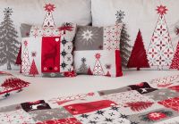 Vánoční flanelové povlečení Christmas Joy bílo-červené Matějovský