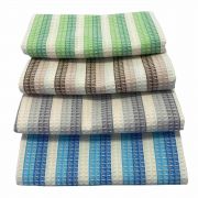 Vaflový ručník  | Vaflový ručník 50x100 cm šedý, 1x 50/100 - hnědý, 1x 50/100 - modrý, 1x 50/100 - zelený