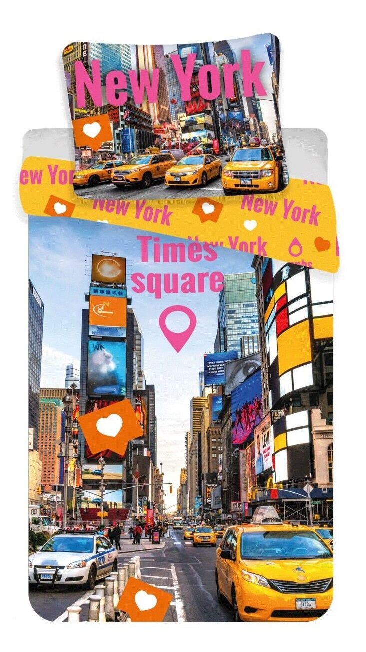 Bavlněné povlečení New York - Times Square Jerry Fabrics