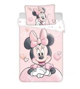 Disney povlečení do postýlky Minnie Powder pink baby | 100x135, 40x60 cm
