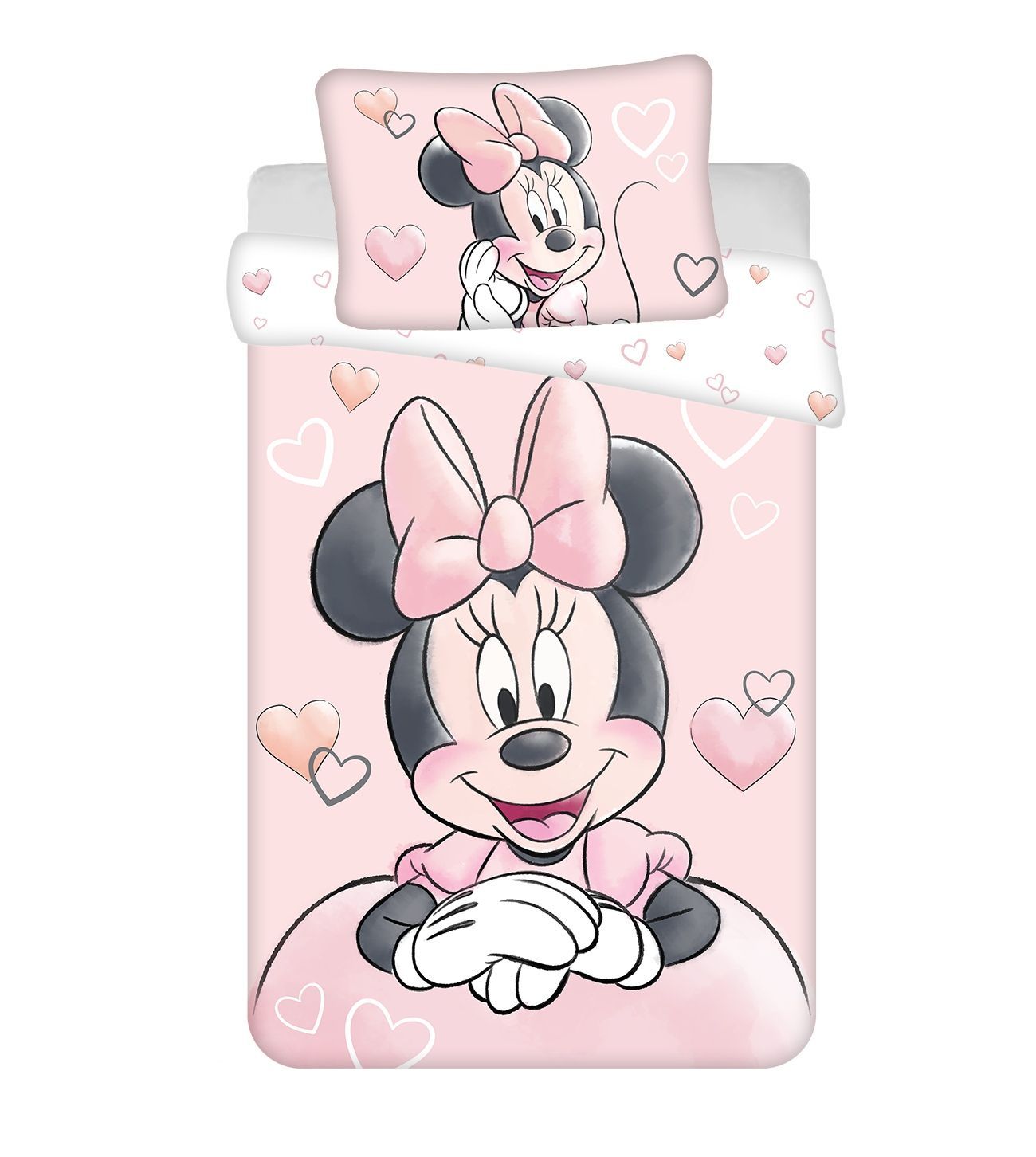 Disney povlečení do postýlky Minnie Powder pink baby Jerry Fabrics