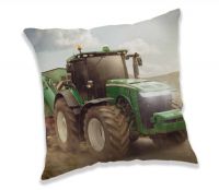 Hezký dětský polštářek Traktor Green Jerry Fabrics