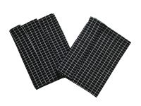 Pěkné bavlněné utěrky s malými černo-bílými kostkami | Utěrka Extra savá Drobná kostka černo/bílá 50x70 cm 3 ks
