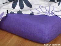 Kvalitní froté prostěradlo ve fialové barvě v purpurovém odstínu | 180/200