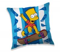 Hezký polštářek Bart Simpson na skatu | 1x 40/40