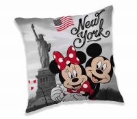 Pěkný dětský polštářek s Minnie a Mickey v NY | Polštářek MM in NY 40x40 cm